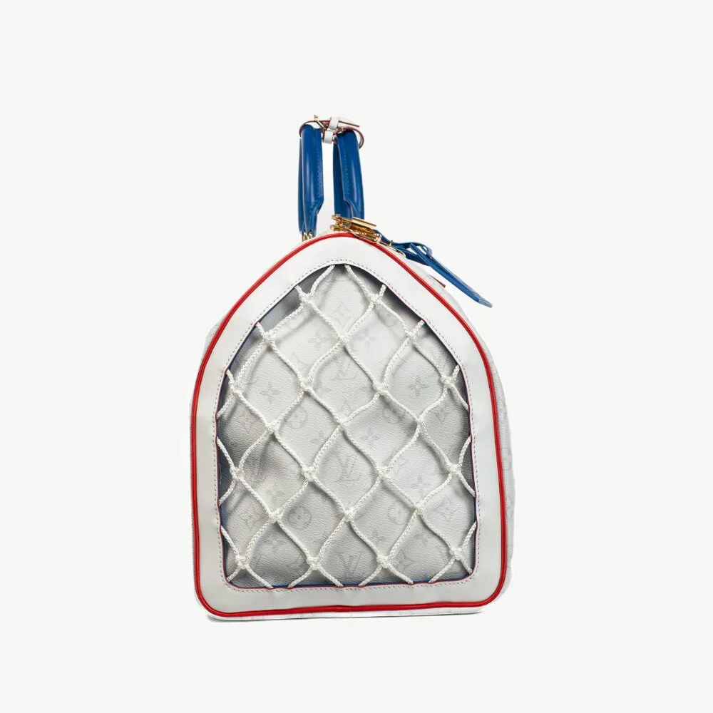 Louis Vuitton x NBA Keepall 55 Bandouliere Basketball Antarctica Monogram Duffle - Picture 2 of 16